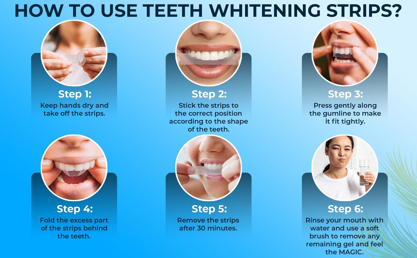 ZAFINCO Teeth Whitening Strips for a Brighter Smile - 28 Mint Flavored Sensitive Teeth Whitening Strips, Dentist Recommended,-Non Toxic, Peroxide Free & Enamel Safe - 14 Treatments, Made in USA
