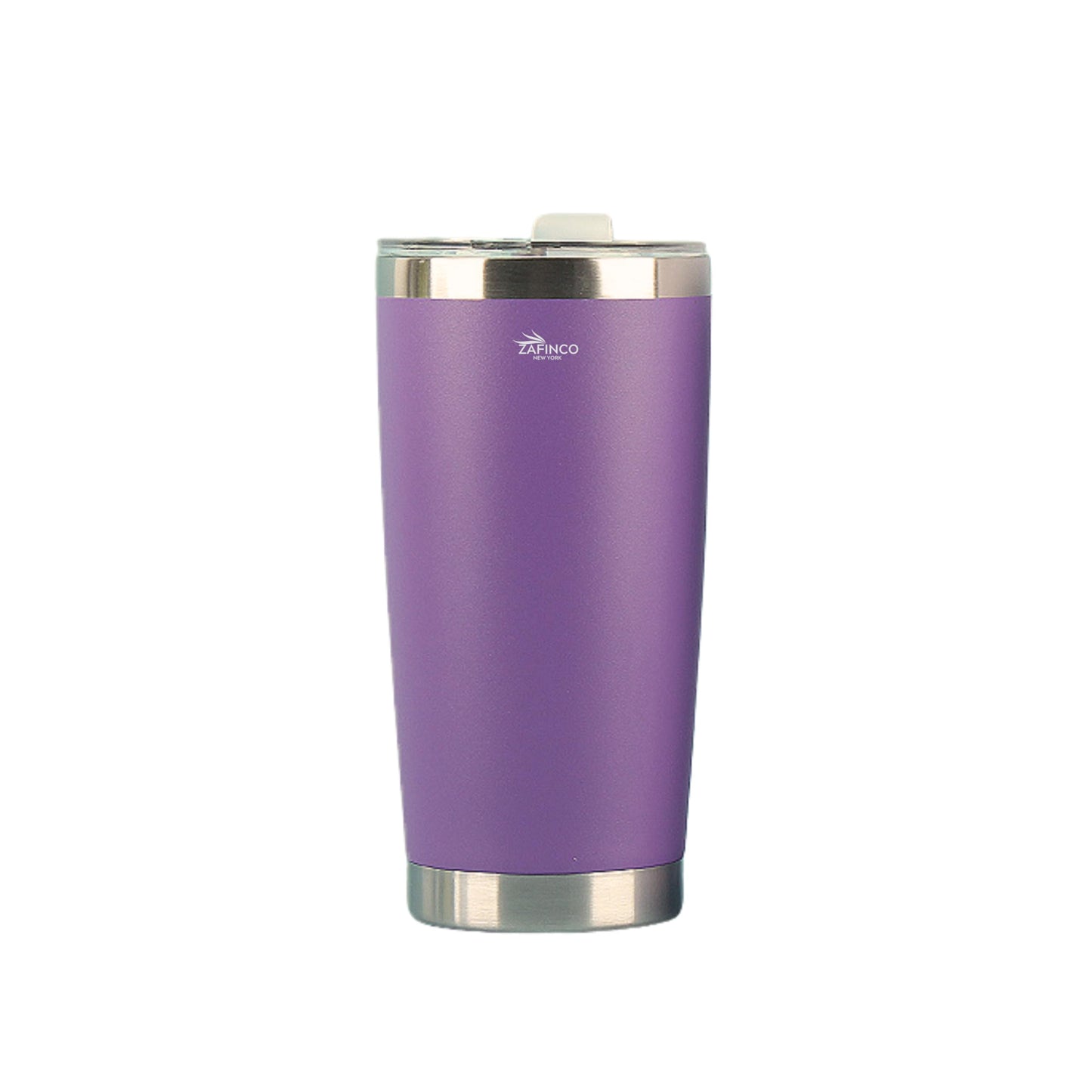 ZAFiNCO 20 oz Vacuum Tumbler- Stainless Steel Powder Coated Vacuum Insulated Thermal Tumbler with Lid for Travel, Sports and all outdoor activities-(BLACK, 20 oz)