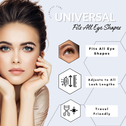 Eyelash Curler with Comfort Grip.Supreme Quality & Stainless Steel Wide Opening Pro Makeup Artist Tool for Using Mascara Application. Easy to use for Long-Lasting curl of Lashes Effect. USA