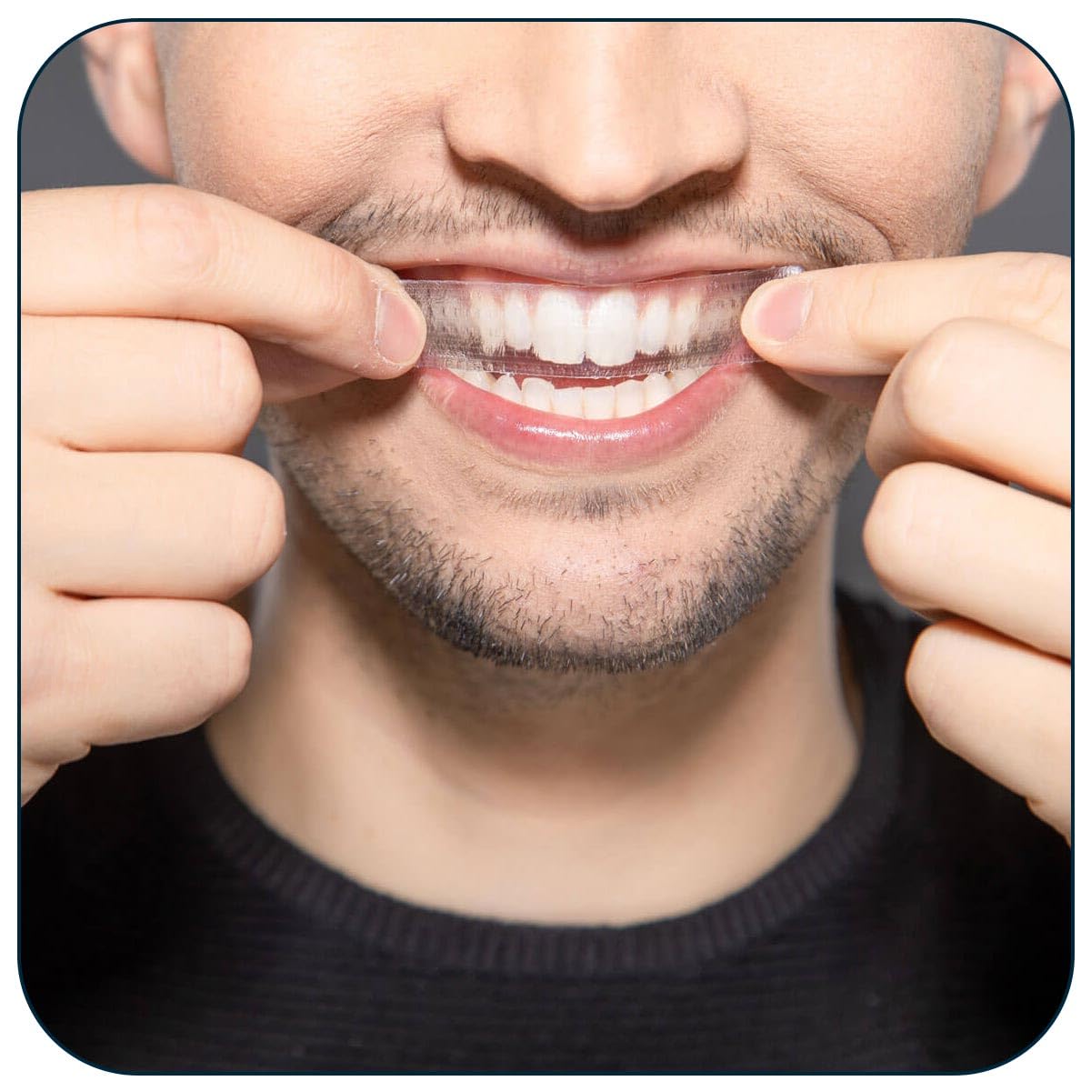 ZAFINCO Teeth Whitening Strips for a Brighter Smile - 28 Mint Flavored Sensitive Teeth Whitening Strips, Dentist Recommended,-Non Toxic, Peroxide Free & Enamel Safe - 14 Treatments, Made in USA