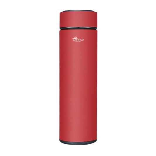 Insulated bottle with LED Temperature Display, Double Wall Vacuum Insulated Water Bottle for coffee-Tea, Juice and Smart Sports events. Stays Hot or Cold for up to 24 Hours-500 ML