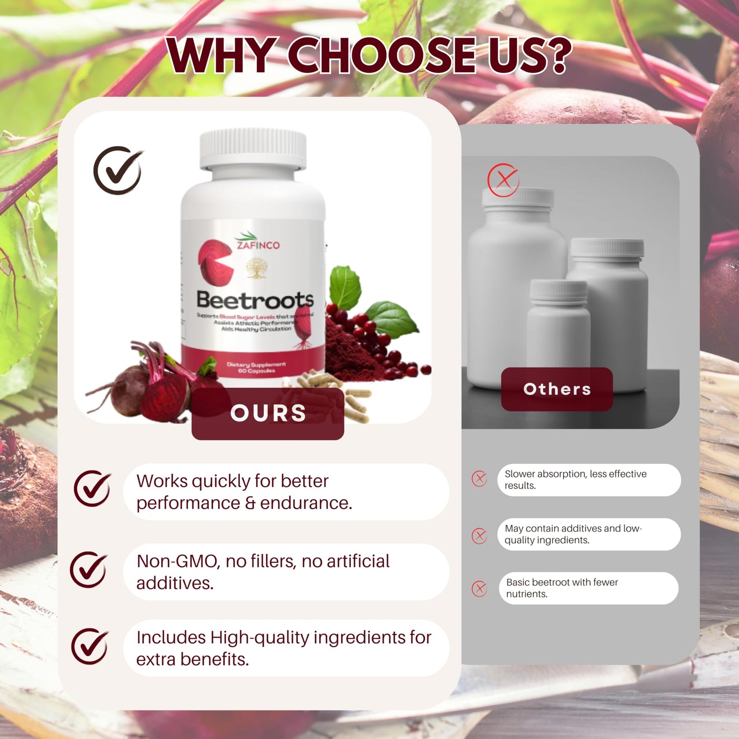 Beet Root MAX Capsules -Organic 1300mg High power BeetRoot Supplements for Blood Flow, Mens Performance, Digestive & Immune System. US made Beet Root Powder Capsules- Non-GMO and Gluten Free-60 Count