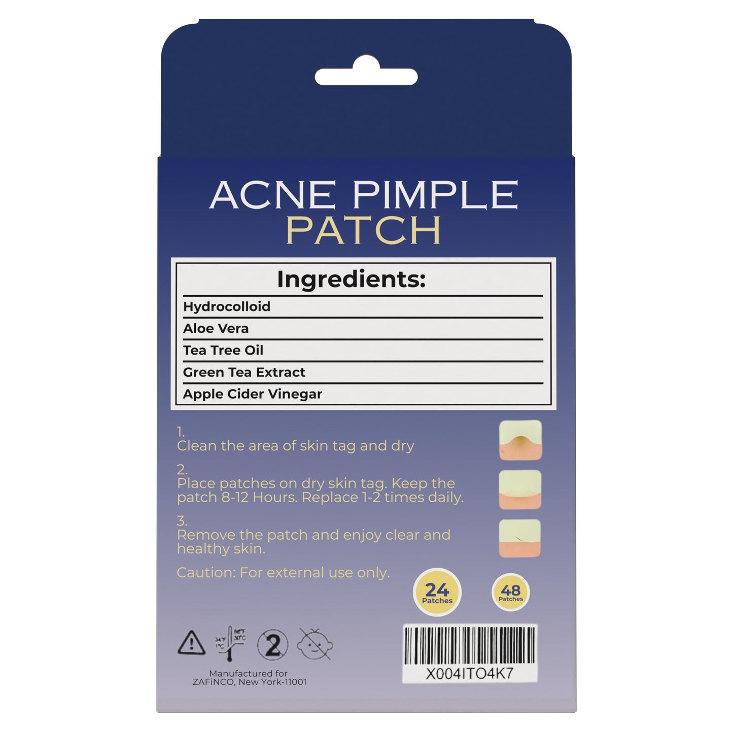 Pimple Patches-Hydrocolloid Acne Patches to fade acne & dark spots - High quality Clear invisible Patches for Skin Care-Covering Zits,Blemishes and Breakouts -Vegan,Cruelty Free- 3 Sizes,72 Count