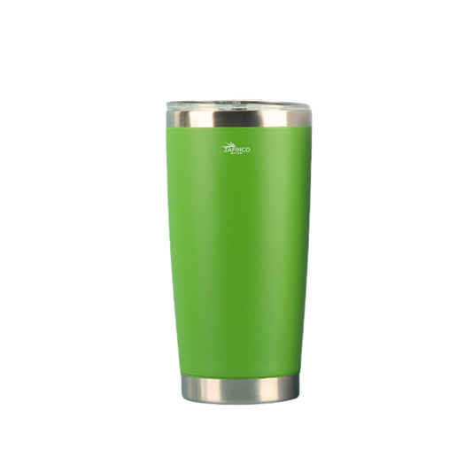 ZAFiNCO 20 oz Vacuum Tumbler- Stainless Steel Powder Coated Vacuum Insulated Thermal Tumbler with Lid for Travel, Sports and all outdoor activities-(BLACK, 20 oz)